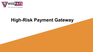 High-Risk Payment Gateway