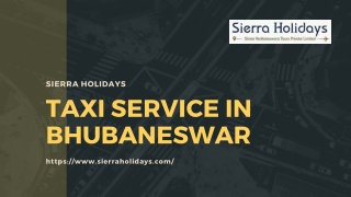 Taxi Service in Bhubaneswar
