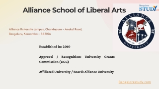 Alliance School of Liberal Arts
