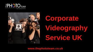 Corporate Videography Service UK