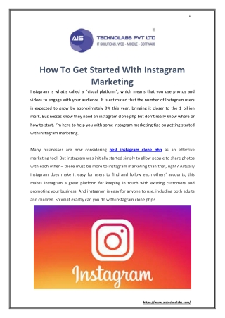 How To Get Started With Instagram Marketing