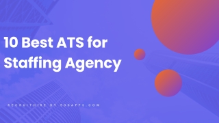 10 Best ATS for Staffing Agency