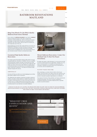 Bathroom Renovations Maitland