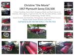 Christine the Movie 1957 Plymouth Savoy 16,500