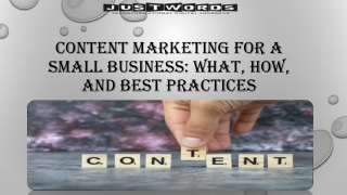 Content Marketing for a Small Business