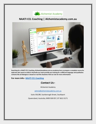 NAATI CCL Coaching |  Alchemistacademy.com.au