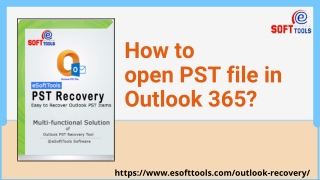 How to open PST file in Outlook 365?