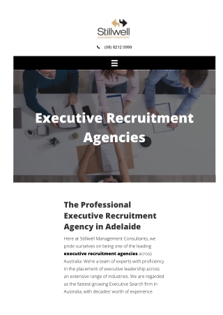 Executive Recruitment Agencies