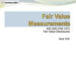 Fair Value Measurements