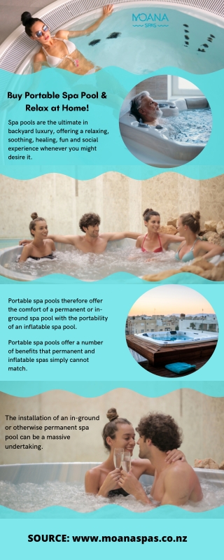 Buy Portable Spa Pool & Relax at Home!