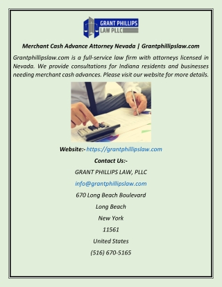 Merchant Cash Advance Attorney Nevada  Grantphillipslaw