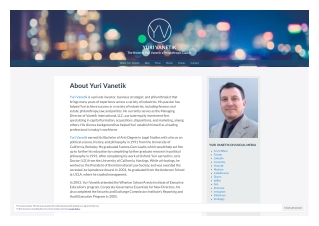 Yuri Vanetik Law