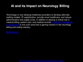 AI and its Impact on Neurology Billing