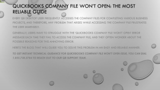Easy troubleshooting techniques to resolve QuickBooks Company File won’t open issue