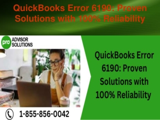 QuickBooks Error 6190 Proven Solutions with 100 Reliability