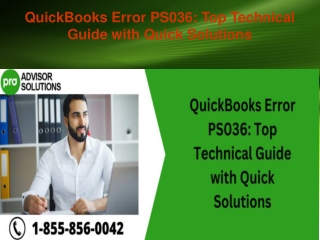 QuickBooks Error PS036 Top Technical Guide with Quick Solutions