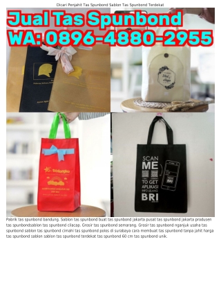 Ö896·488Ö·2955 (WA) Tas Spunbond Foto Tas Spunbond Press Surabaya