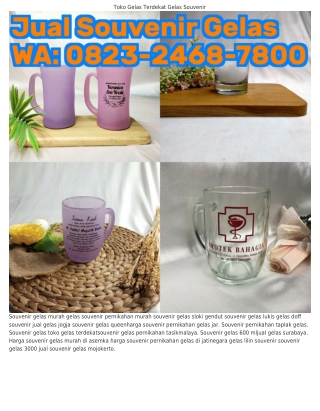 Ô82ᣮ-2ᏎϬ8-78ÔÔ (WA) Souvenir Pernikahan Gelas Di Makassar Souvenir Gelas Bening