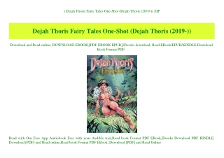 ^DOWNLOAD-PDF) Dejah Thoris Fairy Tales One-Shot (Dejah Thoris (2019-)) ZIP