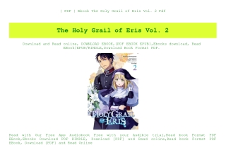 { PDF } Ebook The Holy Grail of Eris Vol. 2 Pdf