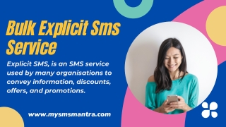 Bulk Explicit Sms Service