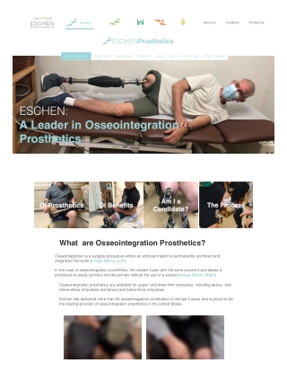 Prosthetics & Orthotics | Osseointegration Prosthetics | Eschen Labs