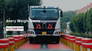 Avery Weigh-Tronix provides electronic weighbridges