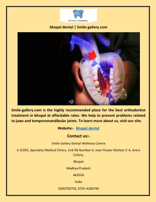 bhopal dental | Smile-gallery.com