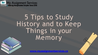 5 Tips to Study History and to Keep Things in your Memory