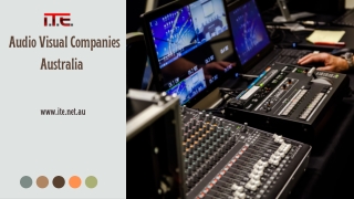 Audio Visual Installation Melbourne - I.T.E