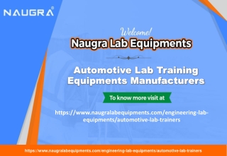 Automotive Lab Training Equipments Manufacturers