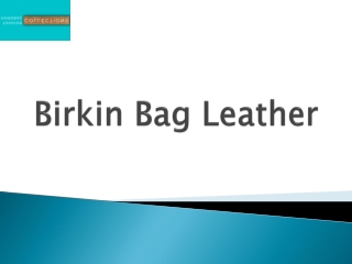 Birkin Bag Leather