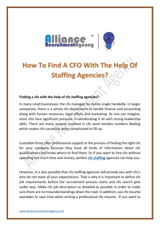 cfo staffing