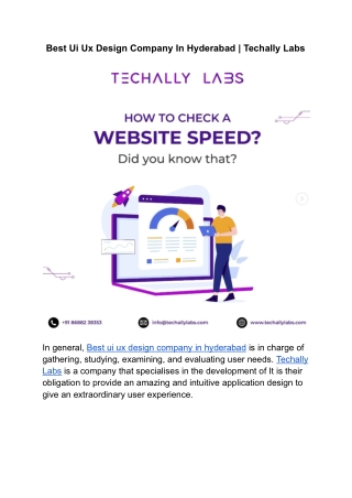Best Ui Ux Design Company In Hyderabad _ Techally Labs