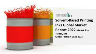 Solvent-Based Printing Inks Global Market Global Industry Analysis, Size, Share, Growth, Trends, By Technolgy, Applicati