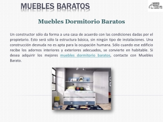 Muebles Dormitorio Baratos