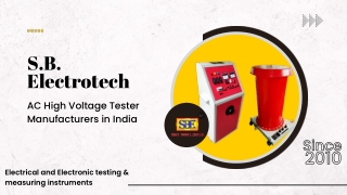 Searching for the top AC High Voltage Tester Suppliers in India?