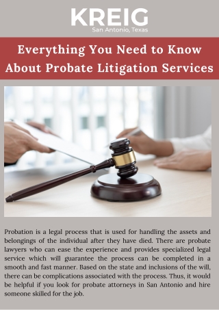 Everything You Need to Know About Probate Litigation Services