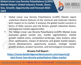 Linear Low Density Polyethylene (LLDPE) Market Leader, Market Development