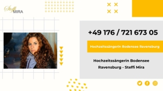 Hochzeitssängerin Bodensee Ravensburg - Steffi Mira