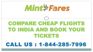 Compare Cheap Flights To India and Book your Tickets