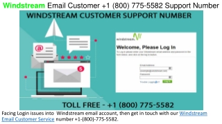 1(800) 775-5582 Windstream Email Customer Care Number