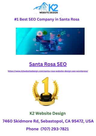 #1 Best SEO Company in Santa Rosa