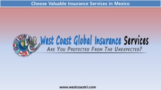 Choose Valuable Insurance Services in Mexico