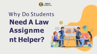 Why Do Students Need A Law Assignment Helper