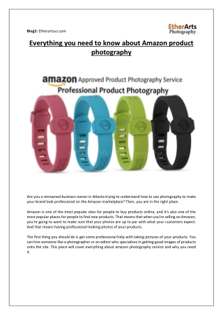 Everything you need to know about Amazon product photography