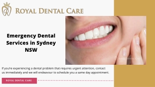 Emergency Dental Services in Sydney NSW