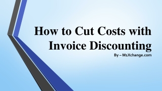 How to Cut Costs with Invoice Discounting