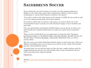 Sauerbrunn Soccer