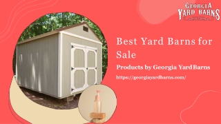 Best yard barns for sale at Georgia Yard Barns!